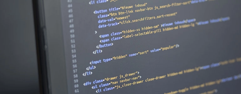 Code de programme affiché à l’écran